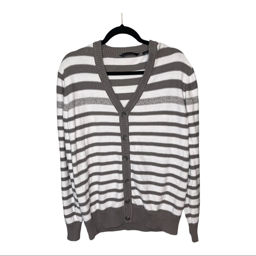 Sean John Cardigan Button Up Sweater Stripe Men’s 2XL